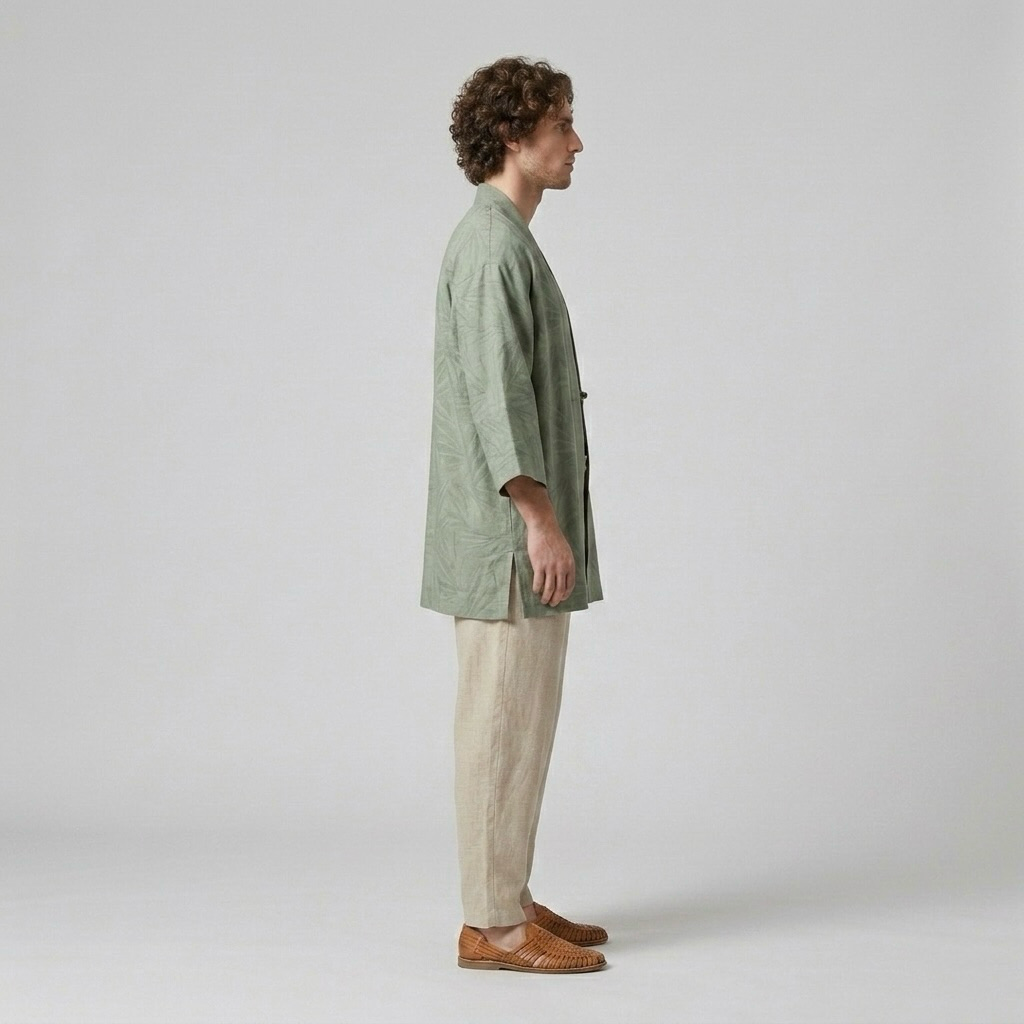 Relaxed Kimono-Inspired Overshirt