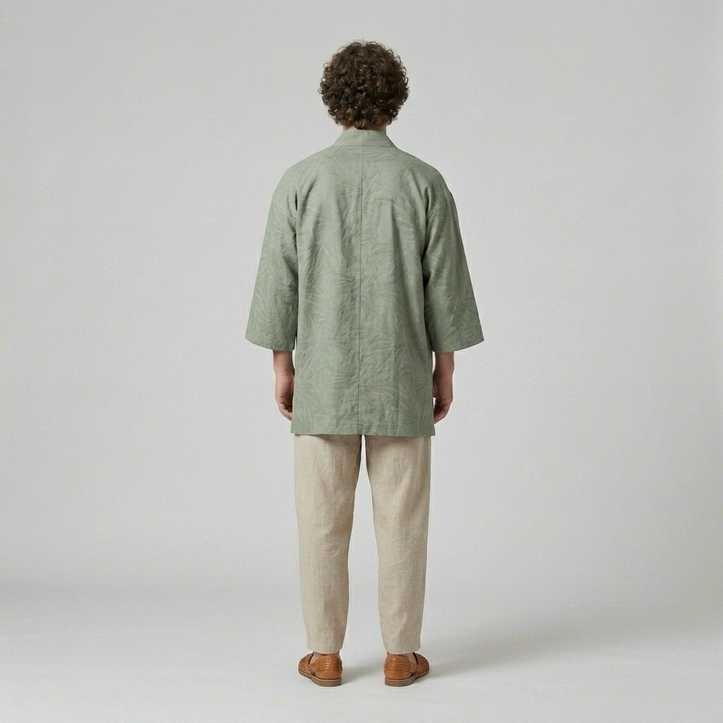 Relaxed Kimono-Inspired Overshirt