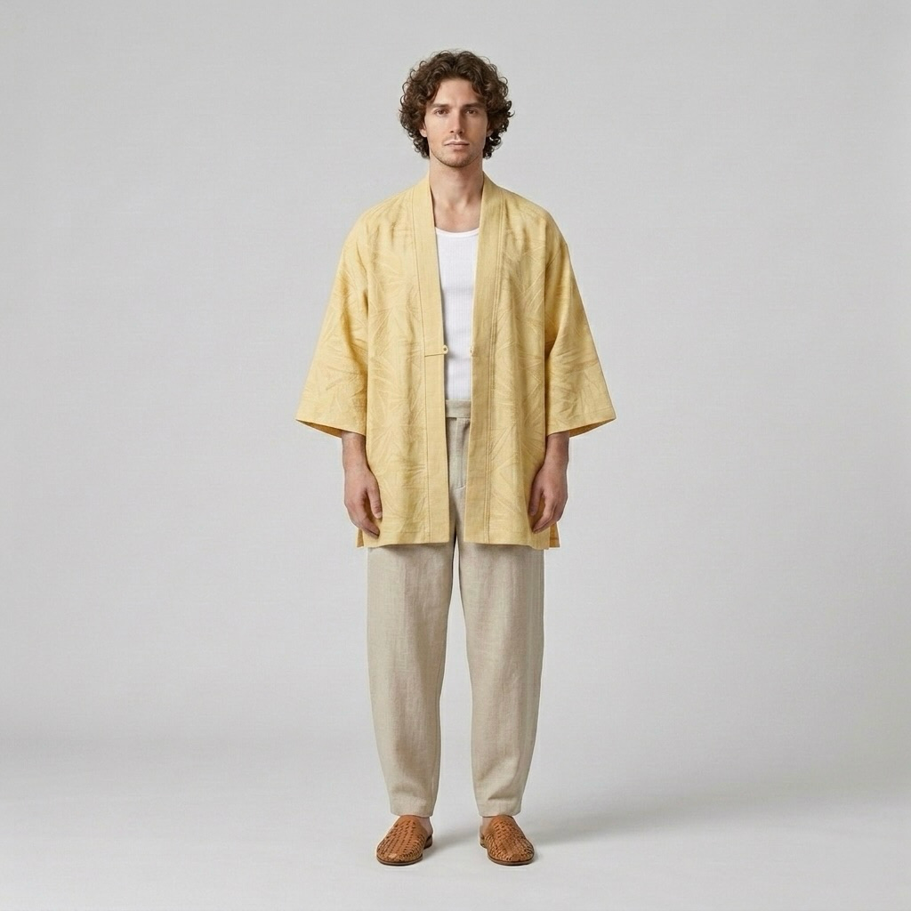 Relaxed Kimono-Inspired Overshirt