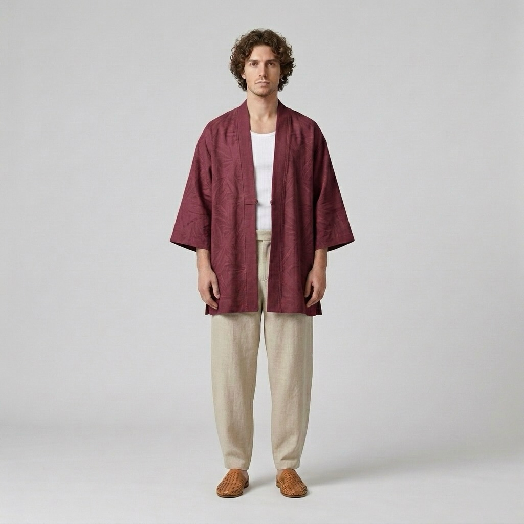 Relaxed Kimono-Inspired Overshirt
