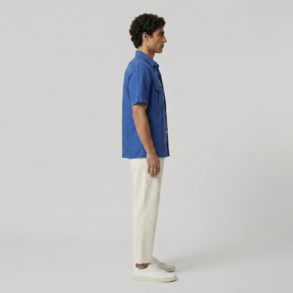 Coastal Linen Short-Sleeve Shirt