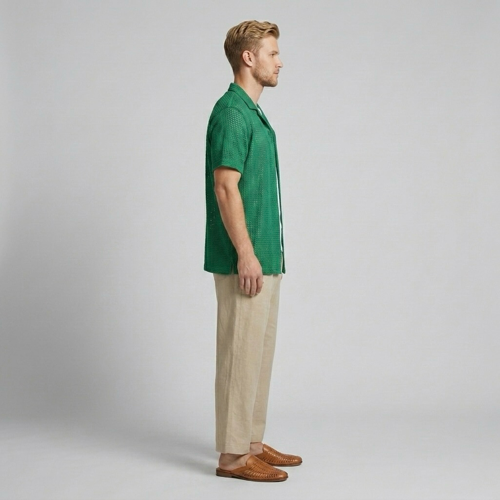Open-Knit Resort Shirt