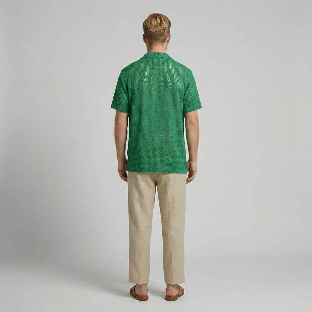Open-Knit Resort Shirt