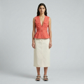 Utility Zip Peplum Vest